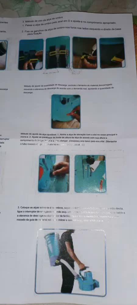foto de Dispersor E Adubadeira Costal À Bateria 25l Agr Tools