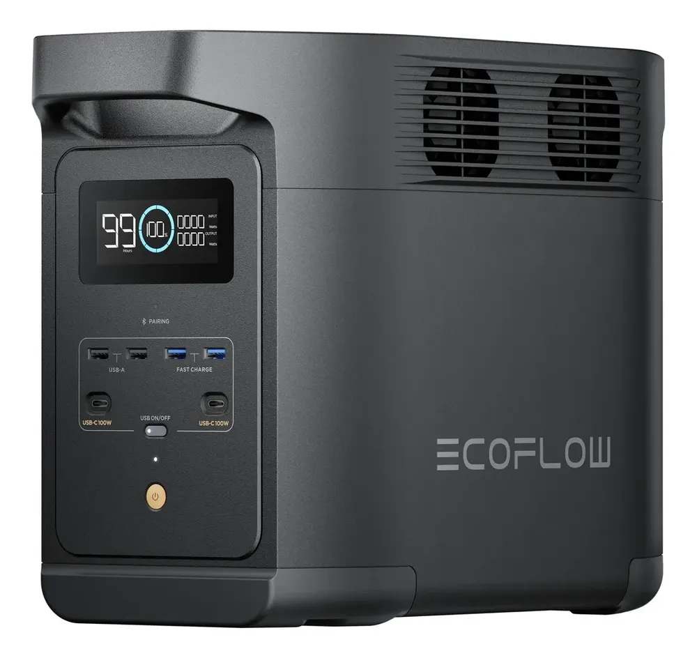 Ecoflow DELTA BLACK E980 127v Estação De Energia Portátil Gerador Solar