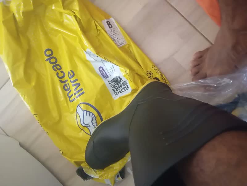 foto de Bota De Borracha Galocha Impermeável Sete Leguas Motoboy Pvc