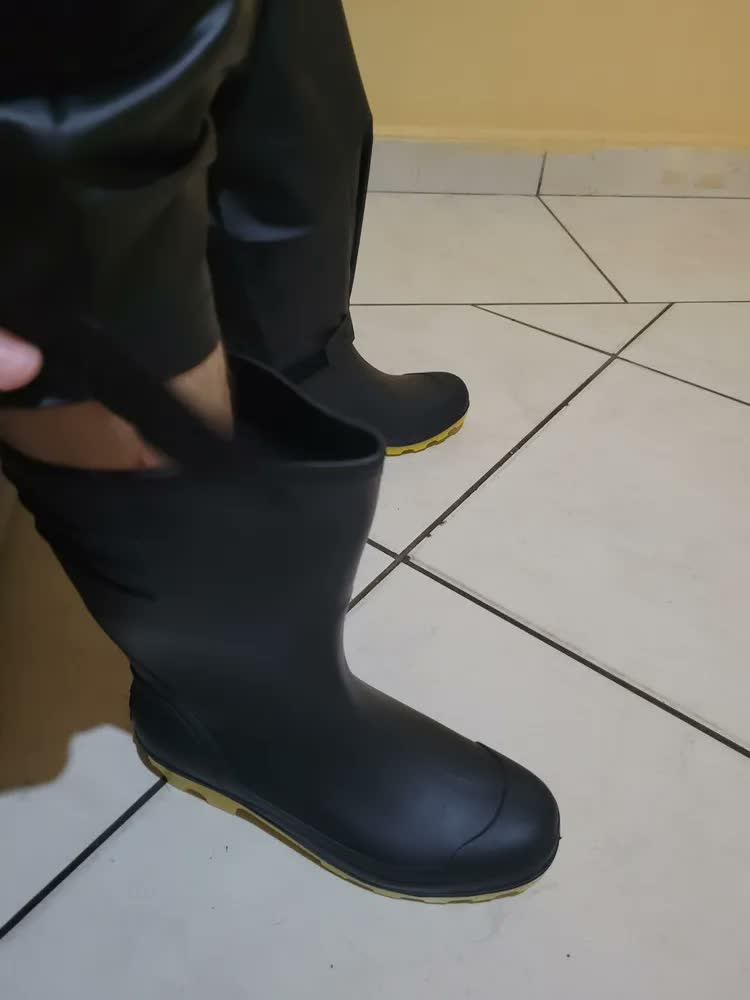 foto de Bota De Borracha Galocha Impermeável Sete Leguas Motoboy Pvc