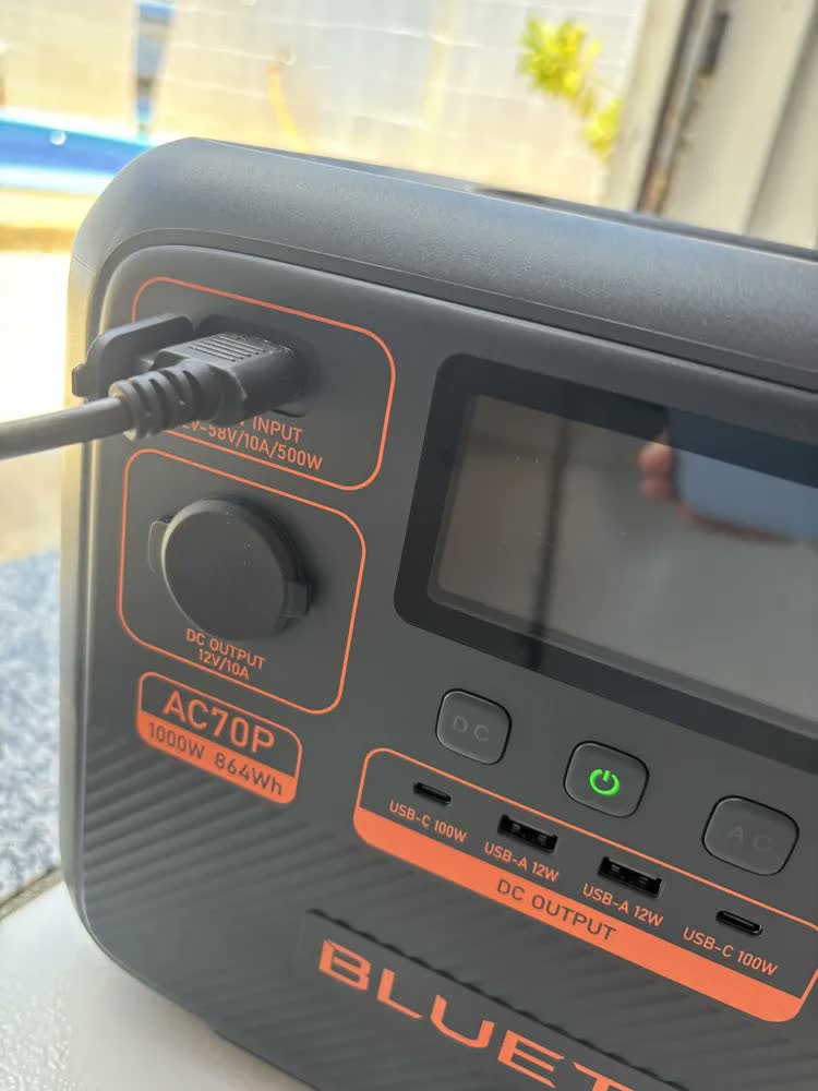 foto de Bluetti Ac70p Estação De Energia Gerador Solar 1000w 864wh - 220v BR