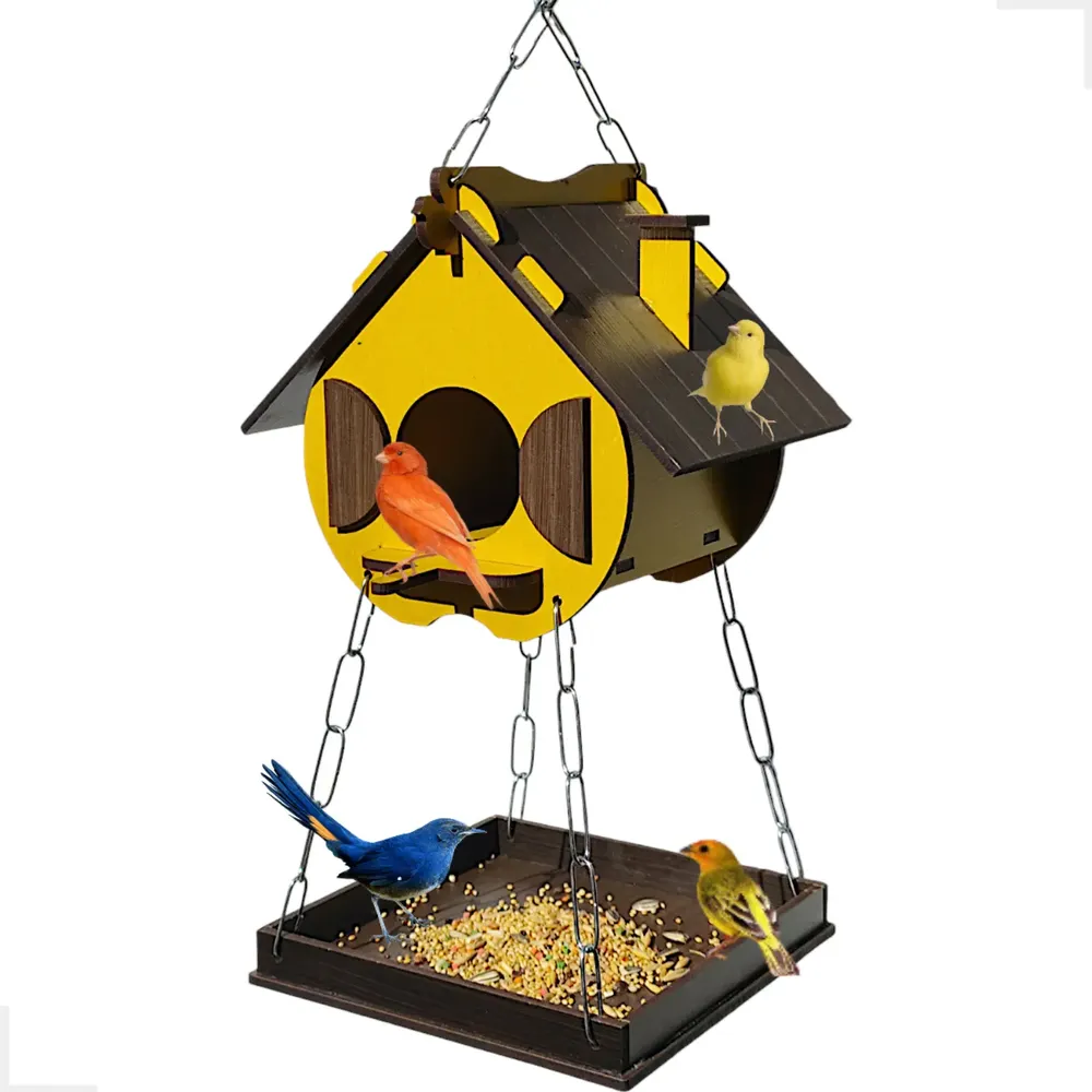 foto de Casinha Comedouro Tratador Aves Livres Decor Eco