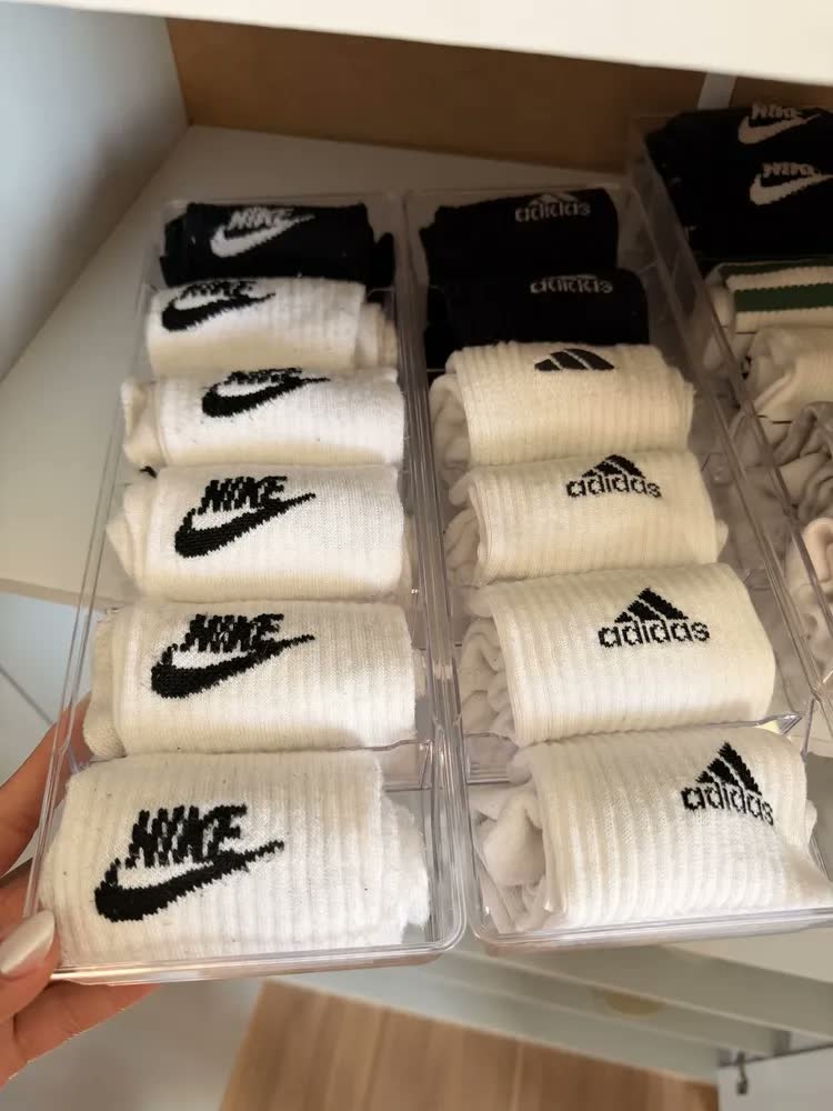 foto de 3 Organizador Gaveta Colmeia 6 Divisória Calcinha Cueca Meia Cor Transparente Amobox