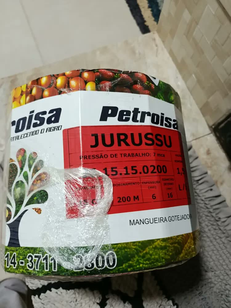 foto de Mangueira Irrigação Gotejamento 200m + Pronta Cor Preto