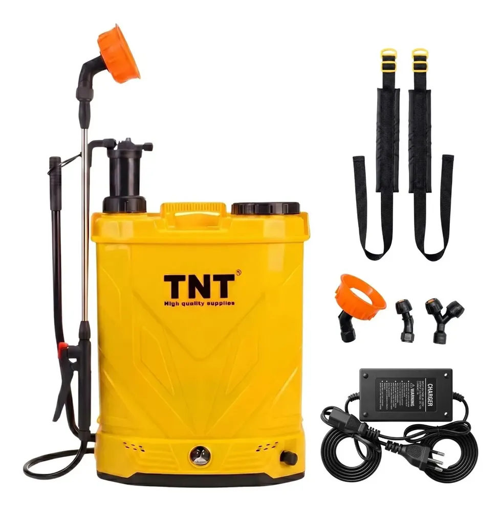 foto de Pulverizador 20l Costal Agrícola Bateria Elétrico E Manual Cor Amarelo