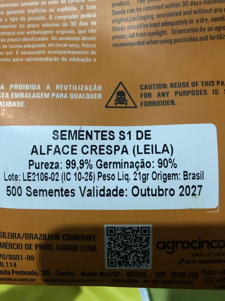 foto de 500 Sementes Peletizadas De Alface Leila - Original Embrapa - Revenda Oficial Yasai Casa Da Horta