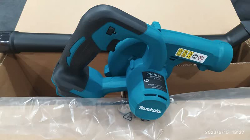 foto de Soprador Makita Dub186 Com Bateria 3ah E Carregador Cor Azul-celeste