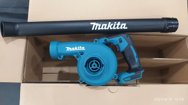 foto de Soprador Makita Dub186 Com Bateria 3ah E Carregador Cor Azul-celeste