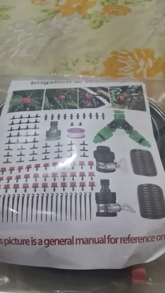 foto de Kit Irrigacao Vaso, Horta Flores 15 Mt Microtubo P 18 Vasos