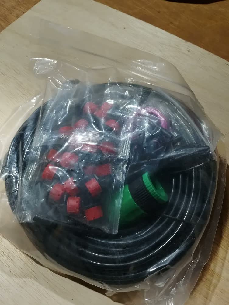 foto de Kit Irrigacao Vaso, Horta Flores 15 Mt Microtubo P 18 Vasos