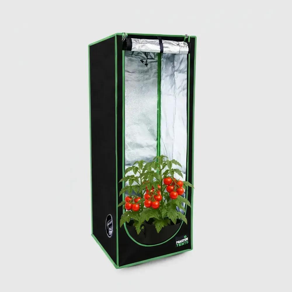 foto de Estufa Grow 60x60 Tenda Cultivo Indoor Com Tela Anti Praga Cor Preto