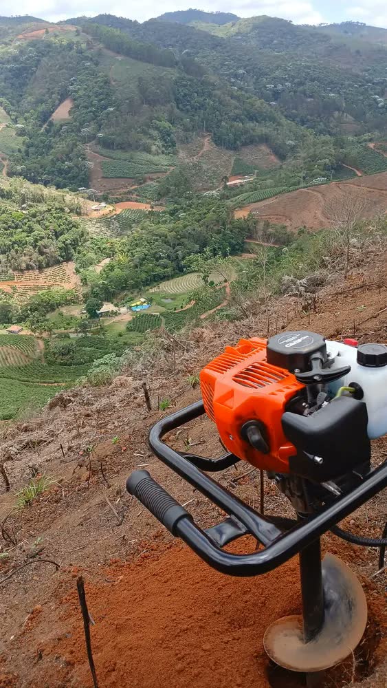 foto de Perfurador Solo Carbon Fak Trado A Gasolina Brocas 80x10/20
