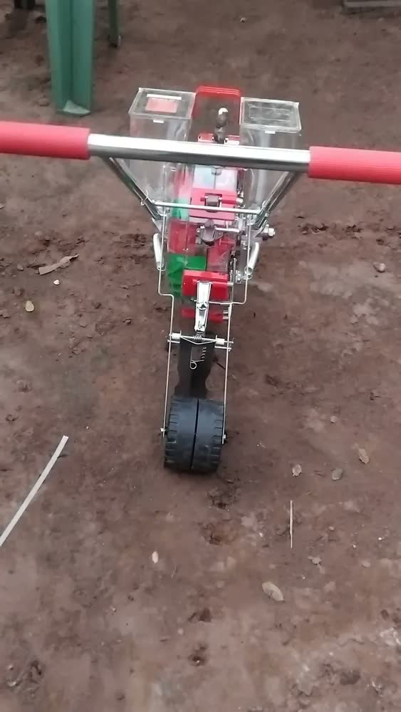 foto de Plantadeira Adubadeira Manual Empurrar 14 Bicos Diversas Sementes Epam14 Evald