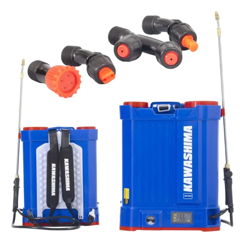 foto de Pulverizador Costal Elétrico Kawashima PET 200 de 20 L com Dosador para Jardim e Lavoura