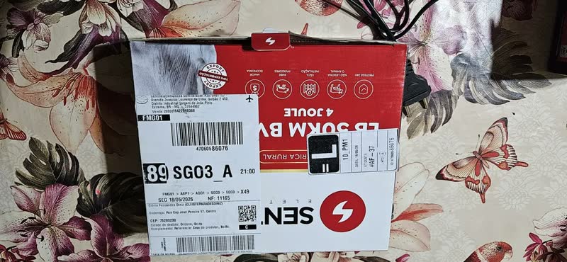 foto de Eletrificador De Cerca Elétrica Rural 50km Luz E Bateria Bva Central Aparelho De Choque Bivolt Automático 127v/220v Com Entrada Para 12v