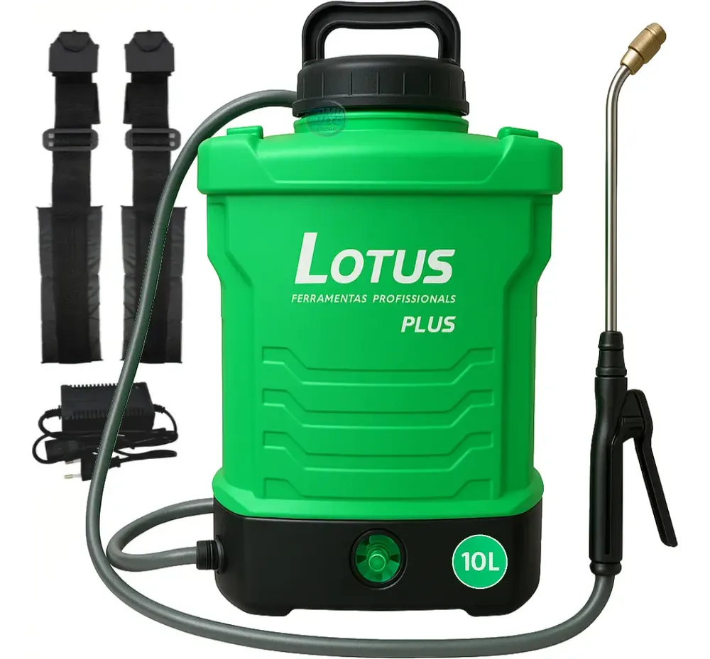Bomba De Veneno Pulverizador Eletrico 10 L Recarregavel Verde