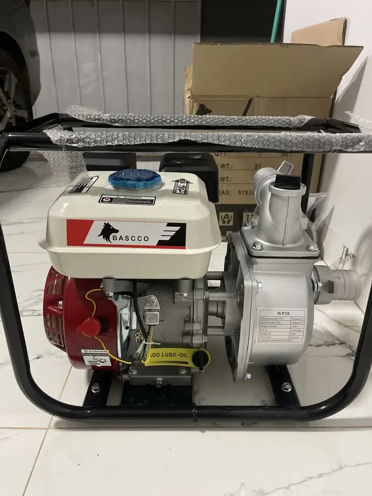 foto de Motobomba gasolina Bascco motor 7.5hp 4t, Saída 2 polegadas