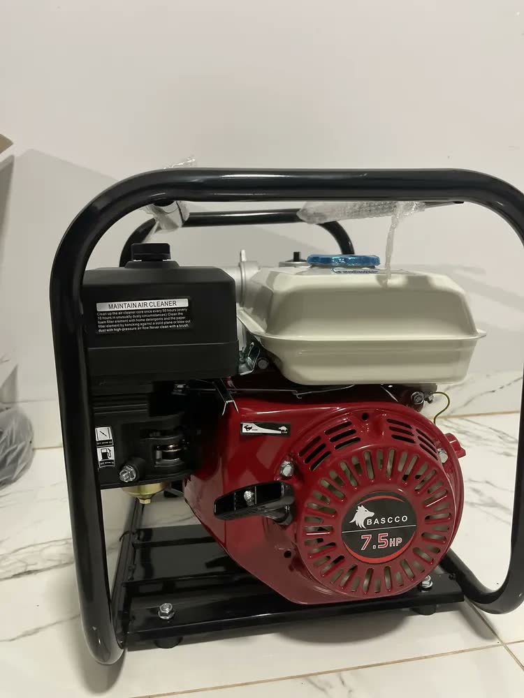 foto de Motobomba gasolina Bascco motor 7.5hp 4t, Saída 2 polegadas