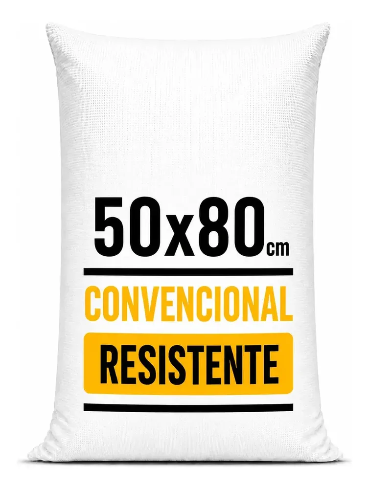 50 Saco De Ráfia 50x80 Convencional Reciclagem Entulho Branco