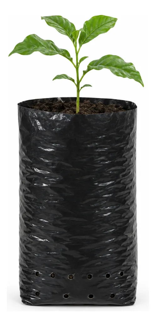 Saco Para Mudas Café Viveiro 15x25 60 Micras 500un Nuplast