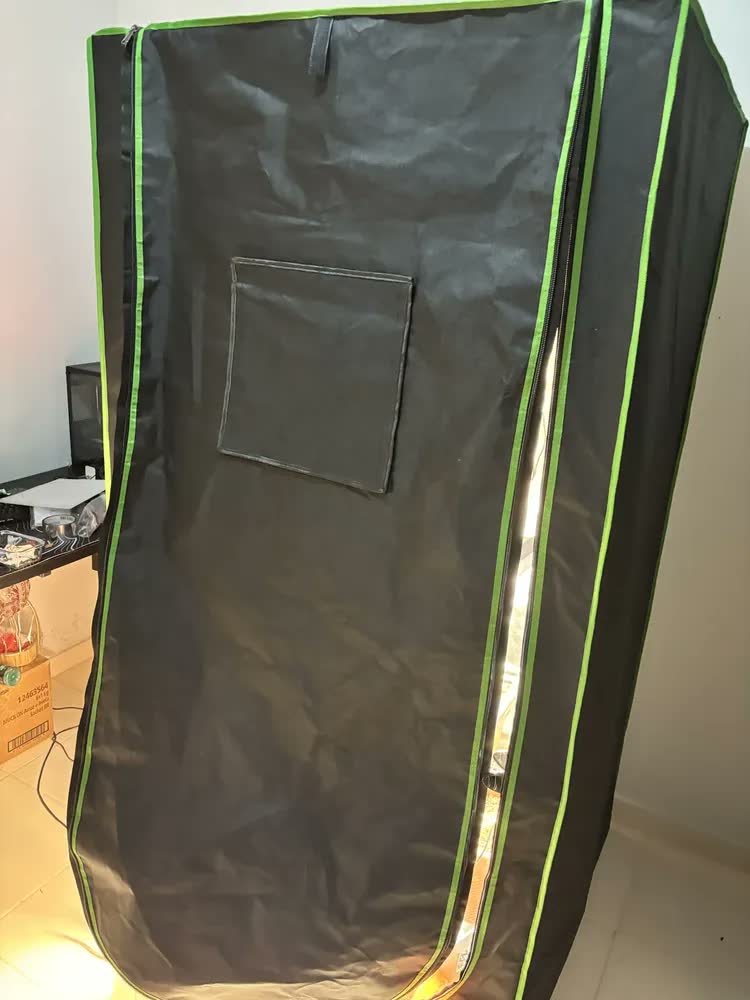 foto de Tenda Estufa Grow 100x100x200cm Cultivo Indoor Plantas Preto