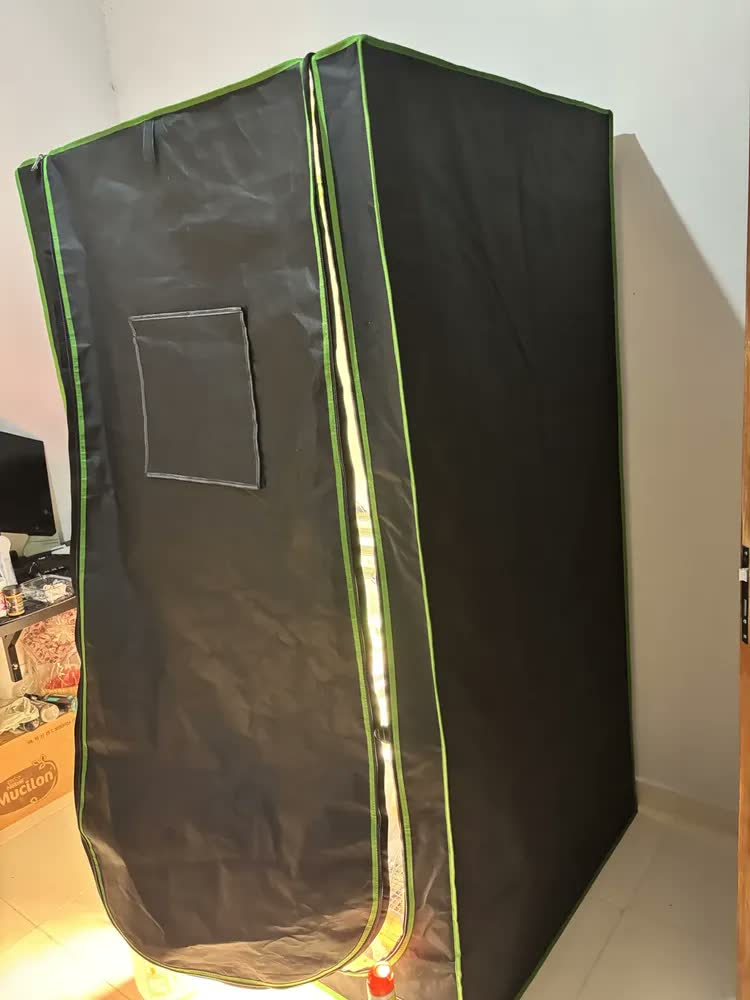 foto de Tenda Estufa Grow 100x100x200cm Cultivo Indoor Plantas Preto