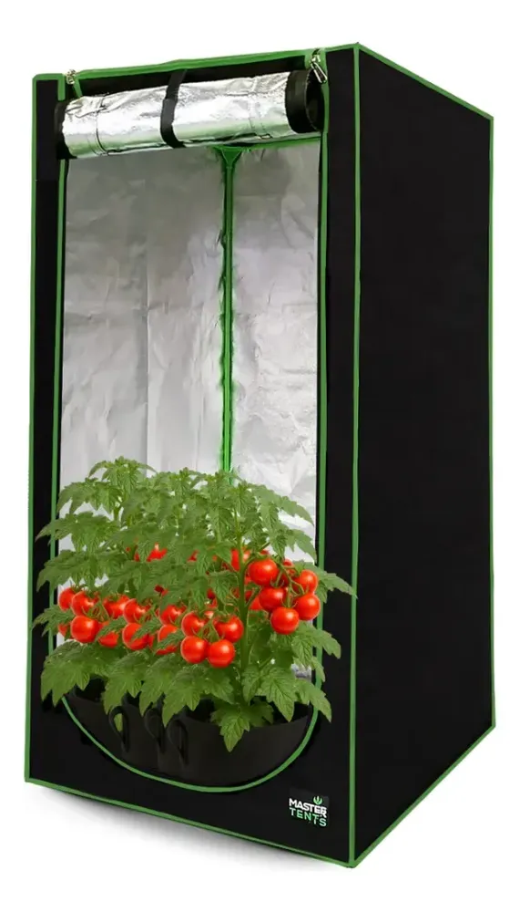 Tenda Estufa Grow 100x100x200cm Cultivo Indoor Plantas Preto