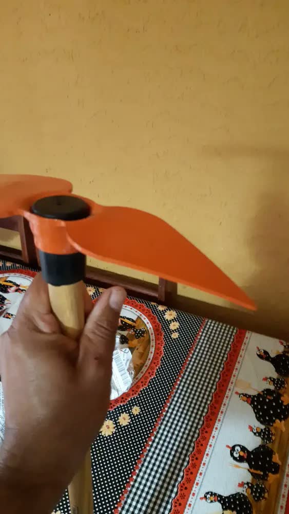 foto de Escardillo de coração de madeira de manga 60cm