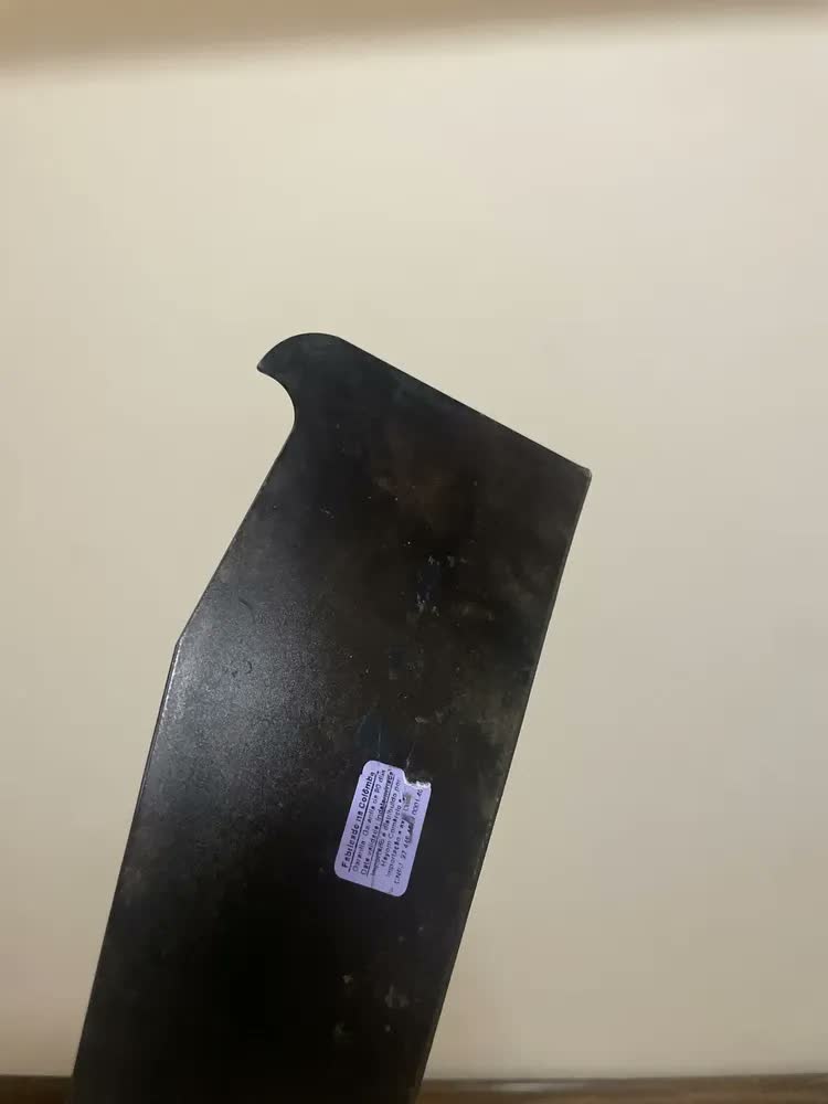 foto de Facão Podão Para Cortar Cana Mato 15 Pol Cabo Madeira Longo Lâmina Aço Corte Cana Corte Mato Poda Vegetação Capim Arbustos Galhos Roçagem Manual Facão para Cana