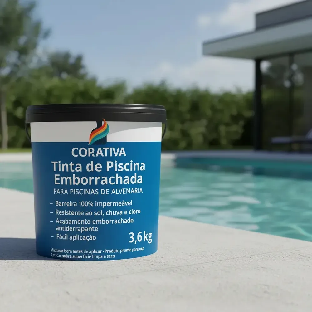 Revestimento Piscina Borracha Líquida Azulejo 3,6l Cor Branco