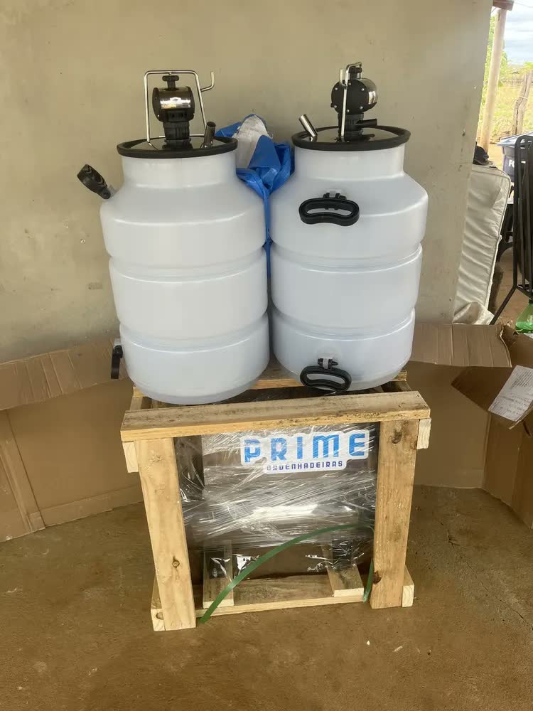 foto de Ordenhadeira Inox Completa Bv 450, Motor 2cv, 2 Conjuntos