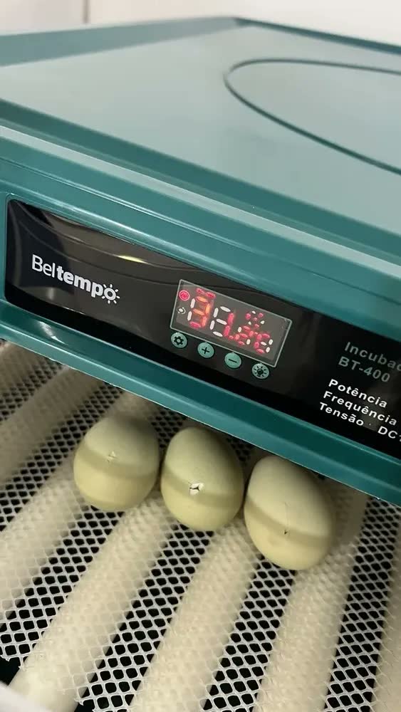foto de Chocadeira Incubadora 130 Ovos Bivolt Certificada Inmetro Automática Profissional Beltempo BT-400 Marrom