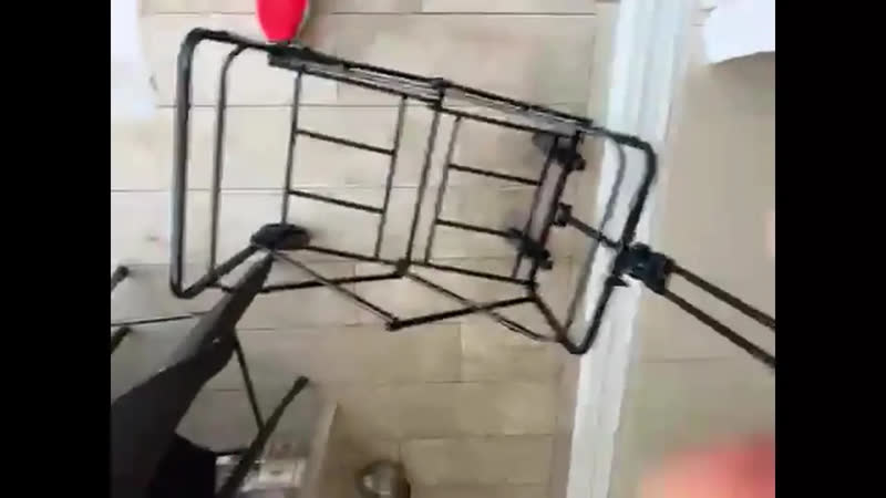 foto de Carrinho Dobrável Multifuncional Acampamento Praia Camping Impermeável Multiuso 200kg Reforçado Portátil Cor Preto Luvinco