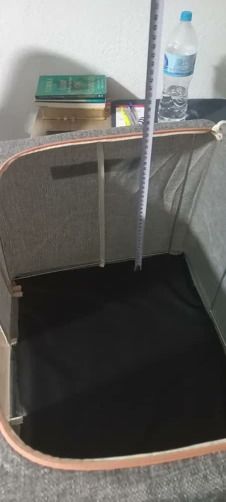 foto de Caixa Organizadora Lençol Toalhas Edredom Coberta Calças Camisas Cobertor Coberta Manta Edredon Organizador Roupa de Cama Closet Dobrável Inteligente Colmeia Organizar Guarda Roupa Portátil Cor Bege