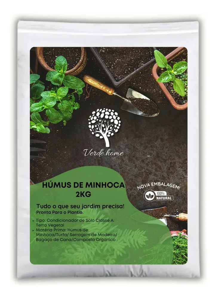 Húmus De Minhoca Adubo Fertilizante Orgânico 2kg