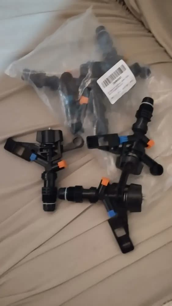 foto de Kit 6 Aspersor Irrigação Jardim Irrigador Impacto Pasto Horta G1/2