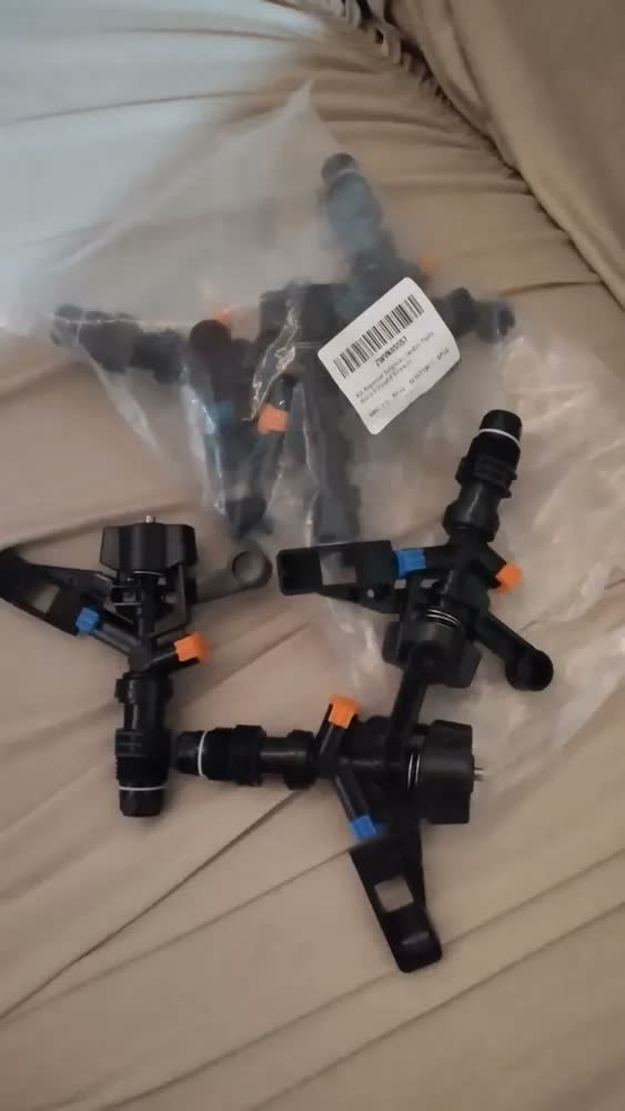 foto de Kit 6 Aspersor Irrigação Jardim Irrigador Impacto Pasto Horta G1/2