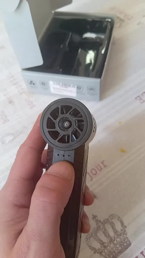 foto de Mini Ventilador Soprador Ar Turbo 130000rpm Sem Fio Recarregável Usb 3 Níveis Jato Forte Portátil Multiuso Limpeza Teclado Carro Acende Churrasqueira Marca Woosh
